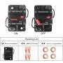 Disjoncteur 80 Ampère pour Tracteurs d'Épaisse Mer, Bateaux, ATVs, Alimentation Manuelle, Protection pour Systèmes Audio, Fusible 12V-48VDC, Étanche (80A) Disjoncteur 80 Ampère pour Tracteurs d'Épaisse Mer, Bateaux, ATVs, Alimentation Manuelle, Protection pour Systèmes Audio, Fusible 12V-48VDC, Étanche (80A)