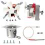 Auger Motor, Grill Induction Fan, Fire Burn Pot, and Hot Rod Ignitor Kit, with Screws and Fuse Compatible with Pit Boss and Traeger Wood Pellet Grill