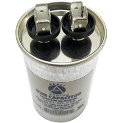 Appli Parts Run Capacitor for ac 20 Mfd uF (microfarads) 370 VAC or 450 VAC CBB65 Round Universal fit for hvac and other applications 3-3/8 in High 1-3/4 in Wide CON-20-450
