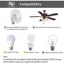 Universal Ceiling Fan Remote Control Kit, Replacement for Harbor Breeze, Hunter, Hampton Bay, Litex, 3-Speed, Light Dimmer, with Receiver FAN28R, Replace FAN-53T 2AAZPFAN-53T FAN-11T KUJCE9103 UC7030T