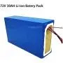 Batterie Lithium 72V pour Vélo Électrique Jieoto 20Ah 30Ah 40Ah, Pack Batterie Haute Capacité Personnalisable pour Moto Électrique, Trottinette Électrique et Scooter Électrique avec Chargeur + Connecteur XT60 Batterie Lithium 72V pour Vélo Électrique Jieoto 20Ah 30Ah 40Ah, Pack Batterie Haute Capacité Personnalisable pour Moto Électrique, Trottinette Électrique et Scooter Électrique avec Chargeur + Connecteur XT60