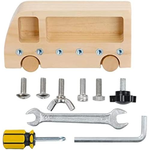 AKADA Screwdriver Board for Kids and Toddlers,Montessori Preschool Education Toy,Basic Skills Learning Toy for 3+ Years Old