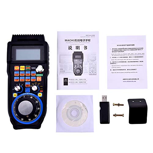 Wireless Electronic Handwheel 4-Axes Controller Manual Pulse Generator MPG for CNC MACH3 Wireless Handwheel Electronic Handwheel