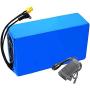 FREEDOH 36 Volts ebike Battery Pack 36V 30AH 10S 6P Lithium Battery Pack with Charger for Ebike Go Kart Electric Cars Electric Motorcycles Power Tools Scooter for 1000W -200W Motor