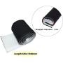 Taruimoo trolling motor wire extension、Cable Management Sleeve, Cuttable Neoprene Troll Sleeve，for Management to Hide and Cover Wire and Extension Cords - Black/White 60in (1-Pack)