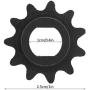 Keenso 11 Teeth Sprocket, High Strength Steel H Hole 11 Teeth Sprocket 25H Motor Chain 11T Sprocket for 1020 High Speed Motor