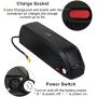 Jieoto E-Bike Pedelec Battery 36V 8AH 10AH 12.5AH 15AH 18AH 21AH, E-Bike Battery with USB Port BMS Protection Board Suitable and 2A Charger, for 250W~1000W Electric Lithium Bike Battery Motors