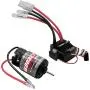 GLOBACT Waterproof 550 Brushed Motor 12T and 80A ESC Brushed Motor ESC Combo BEC 5A 7.4V/6.4V for 1/10 RC Truck Car Traxxas Slash 2WD 4×4 Arrma Granite Senton Typhon 4×4 Redcat Axial HPI (TAMIYA Plug)