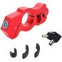 Modengzhe Mototcycle Handlebar Anti-Theft Lock Aluminum Safety Grip Brake Additional Lock for Motorbikes Scooters ATVs Dirt Bikes (Red)