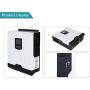 EpRec 3000W Solar Hybrid Inverter, Pure Sine Wave Inverter 24V DC to 230VAC with 50A PWM Solar Controller,Supply Multi-Function Hybrid Inverter Support Utility/Generator/Solar Energy