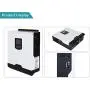 EpRec 3000W Solar Hybrid Inverter, Pure Sine Wave Inverter 24V DC to 230VAC with 50A PWM Solar Controller,Supply Multi-Function Hybrid Inverter Support Utility/Generator/Solar Energy