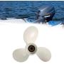 Aramox Motor Propeller, 7 1/2 x 8 BA 3 Blades Aluminum Propeller Outboard Motor for Yamaha 4HP 5HP