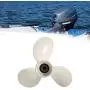 Aramox Motor Propeller, 7 1/2 x 8 BA 3 Blades Aluminum Propeller Outboard Motor for Yamaha 4HP 5HP