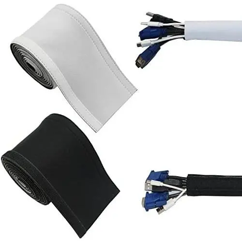 118inch Neoprene Cable Management Sleeve Neoprene Cord Organizer Neoprene Flexible Cable Cover Neoprene Cable Protector