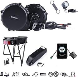 BAFANG 36V/48V 500W BBS02B E-Bike Conversion Motor Kit DIY LCD Display Electric Bike Kit with Battery and Charger