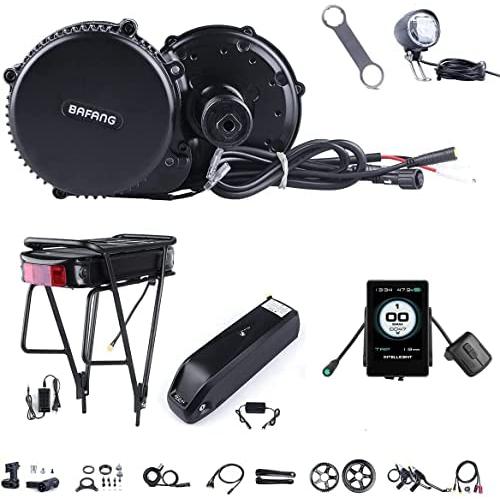 BAFANG 36V/48V 500W BBS02B E-Bike Conversion Motor Kit DIY LCD Display Electric Bike Kit with Battery and Charger