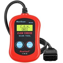Autel Universal OBD2 Scanner MaxiScan MS300 Car Check Engine Code Reader, Check Emission Monitor Status, 2022 Newest CAN Diagnostic Scan Tool for All OBDII Protocol Vehicles After 1996