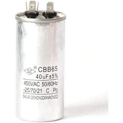 CBB65 Capacitor40UF Air Conditioner Capacitor Round Dural Motor Run Capacitor Withstand 450V AC