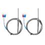 Alinan 2pcs 2M 50MM PT100 RTD Thermistor Temperature Sensor Probe, Three Wire Temperature Controller Stainless Steel