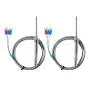 Alinan 2pcs 2M 50MM PT100 RTD Thermistor Temperature Sensor Probe, Three Wire Temperature Controller Stainless Steel