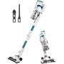 Eureka LED Headlights, Efficient Cleaning with Powerful Motor Lightweight Cordless Vacuum Cleaner, Convenient Stick and Handheld Vac, Flex Blue