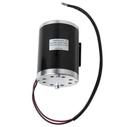 Alfa Wheels Electric Motor 48 Volt DC 1000 Watt with Base for Scooter Bike Go-Kart Mini Bikes Model Numbers MY1020 ZY1020G Reversible with 11 Teeth Sprocket #25 Chain 6.35 Pitch