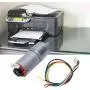 GA25-370 Gear Motor DC with Speed Encoder, Stainless Steel High Torque Electric Micro Speed Reduction Geared Motor Brush DC Motors Reducer Copper (DC12V 300RPM)