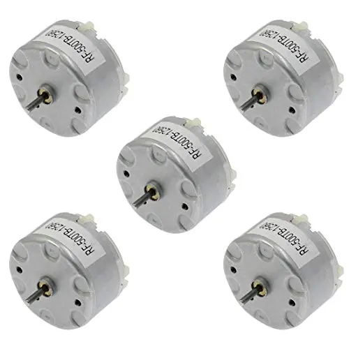 Augiimor RF-500TB-12560 Motor DC3-12V 2700RPM DC Motor No Load Speed 32mm Diameter DC Motor 5PCS Augiimor RF-500TB-12560 Motor DC3-12V 2700RPM DC Motor No Load Speed 32mm Diameter DC Motor 5PCS