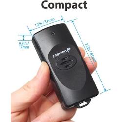 Fosmon WavePoint Wireless Remote Control Outdoor Electrical Outlet Switch Weatherproof Heavy Duty 3-Prong Plug-in ETL Listed (Battery Included) 1 Pack