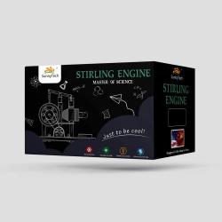 Sunnytech Hot Air Stirling Engine Motor Model Educational Toy Electricity Generator Colorful LED SC (SC02M)