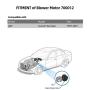 700012 Front HVAC Blower Motor Assembly Compatible with Dodge RAM 1500/2500/3500/4000 (02-08) |Jeep Grand Cherokee (02-04) OEM Replacement AC Heater Blower Motor with Fan