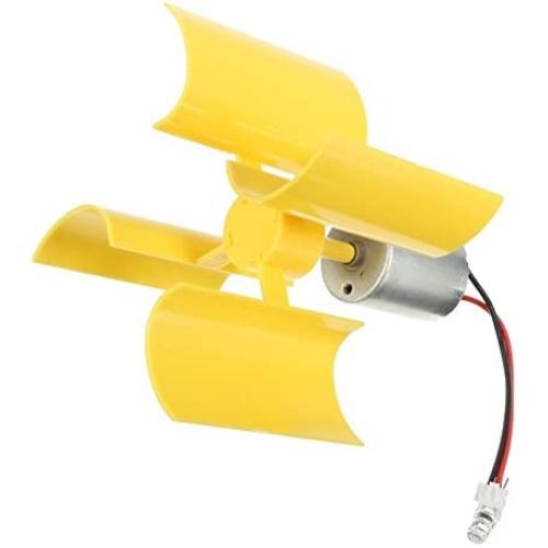 DC 0.1V-5.5V 100-6000RPM Micro Vertical Wind Turbines, Small Motor Blades Generator for DIY (1pc)