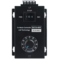 L&Z DC Motor Speed Controller PWM 12-48V 20A Brush Motor Adjustment Control Module 960W 25kHZ