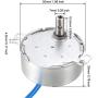 uxcell Electric Synchron Motor Turntable Synchronous Motor 100-127 VAC 20-24RPM 50/60 Hz 4W CW Direction for Hand-Made, Model or Guide Motor