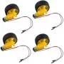 4 pcs 65 x 26mm Plastic Tire Wheel with DC 3-6v Gear Motor Dual Shaft for Arduino Smart Car