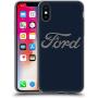 Head Case Designs Officially Licensed Ford Motor Company Navy Logos Soft Gel Case Compatible with Apple iPhone X/iPhone Xs