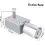 DC 12V Electric Motor Reversible High Torque Turbo Worm Electric Geared Gear Box Reduction Electric Motor(20RPM)
