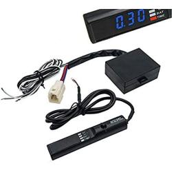 MASO 12V Blue Vehicle Car Flameout Delay Turbo Timer,LED Display, Auto Device Black Pen Control
