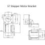 Nema 23 Stepper Motor Steel Mounting Bracket with M4 Screws (2 PCS)