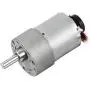 uxcell Gear Motor with Encoder DC 24V 530RPM Gear Ratio 18.8:1 D Shaft Metal Encoder Gear Motor Silver 37Dx52L mm for Robot RC Model DIY Engine