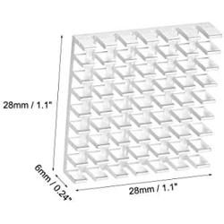 uxcell Electronic Radiators Heatsink for MOS GPU IC Chip Silver 28 x 28 x 6 mm 10pcs