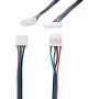 R REIFENG 4pcs 2M Motor Connector Cables XH2.54 4pin to XH2.0 6pin White Terminal Paralled Motor Wires for 3D Printer Stepper Motor Extension Cable