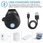 2 Pieces Electric Bike Bell Rechargeable Bicycle Bells 5 Sound Modes Bike Bells 90-120 DB Volume Adjustable Bicycle Horn for Adults Kids Bike Vehicle Motorcycles
