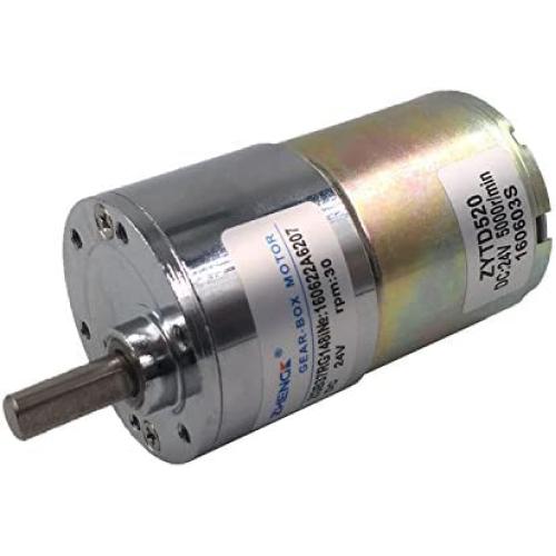 MotoRong ZGA37RG 314 DC 24V Speed Reduce Gear Box Electric Motor 10rpm (24V 30r)