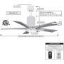 Matthews PA5-TB-WA-60 Patricia Indoor/Outdoor Damp Location 60