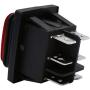 TWTADE Momentary Polarity Reverse Switch Waterproof Control Rocker Toggle Switch DC Motor 10A (LED DC 12V) 6 Pin 3 Position (ON)-Off-(ON) With Wire