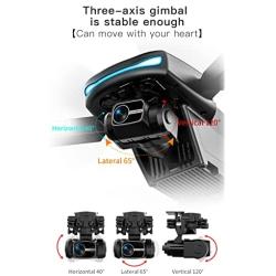 GoolRC GPS Drone with 4K Camera for Adults, 5G WiFi FPV RC Quadcopter with 3-Axis Gimbal, Brushless Motor, Obstacle Avoidance, Auto Return Home, Follow Me, Circle Fly, Bag and 2 Batteries (Black)