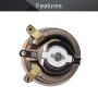 Fielect 25W 1K Ohm Ceramic Wire Wound Potentiometer Linear Rotary Resistor Rheostat with Knob for Industiral Machinery RPM Adjustment