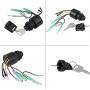 Boat Ignition Key Switch Assembly,87-17009A5 Ignition Starter Switch for Mercury Outboard Remote Control Box Motor 3 Position Off-Run-Start