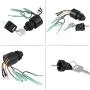 Boat Ignition Key Switch Assembly,87-17009A5 Ignition Starter Switch for Mercury Outboard Remote Control Box Motor 3 Position Off-Run-Start